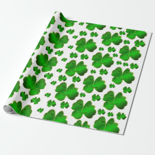 Papel De Regalo hoja, trébol, suerte, planta, verde, chamaco, natu