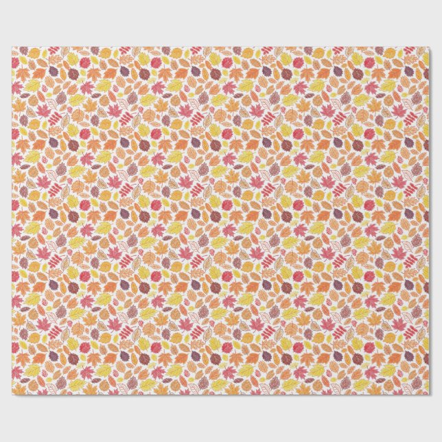 Papel De Regalo hojas (Superficie plana)