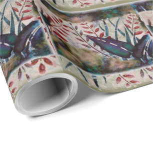 Papel De Regalo Hojas botánicas