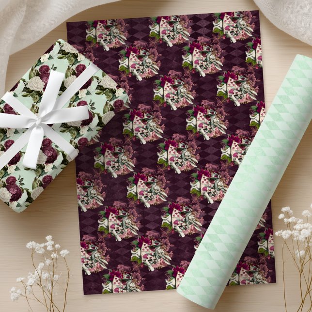 Papel de regalo hojas de Alice en el país de las m (Subido por el creador)