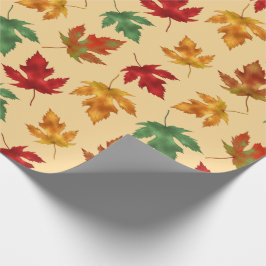 Papel De Regalo Hojas de arce otoñales