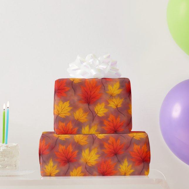 Papel De Regalo Hojas de cascada rusticas para caídas - Foliage de (Regalos de fiesta)