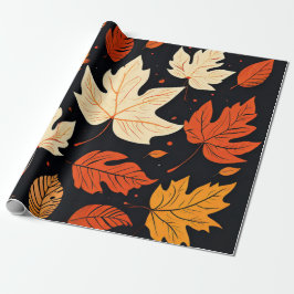 Papel De Regalo Hojas de Crisp: Otoño en tonos suaves