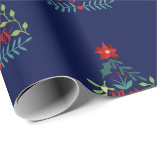 Papel De Regalo Hojas de follaje de navidades