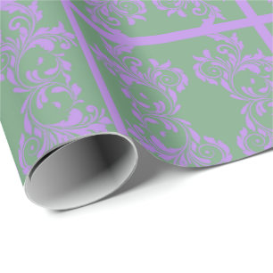 Papel De Regalo Hojas de Lilac y de Mint