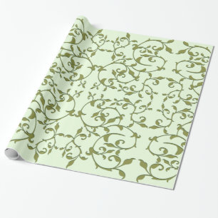 Papel De Regalo Hojas de olivo que se desplazan