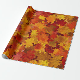Papel De Regalo Hojas de Otoño