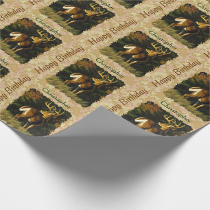 Papel De Regalo Hojas de otoño de Whitetail Buck