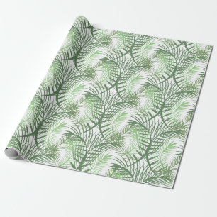 Papel De Regalo Hojas de Palma Tropicales