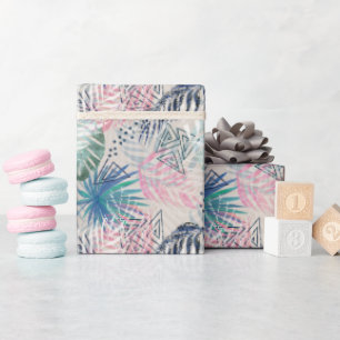 Papel De Regalo Hojas de palma, tropicales, botánicas, hojas, jung