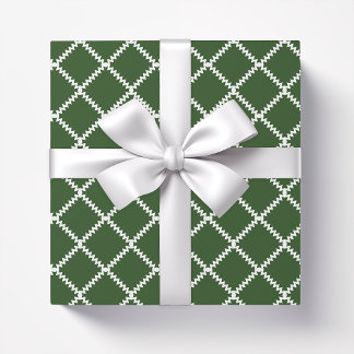 Papel De Regalo Hojas de palmilla de enrejado verde oscuro