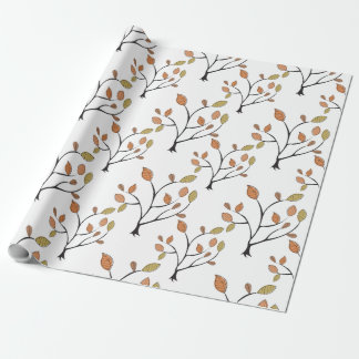Papel De Regalo Hojas elegantes