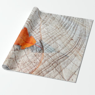 Papel De Regalo Hojas otoñales madera de hoja de roble