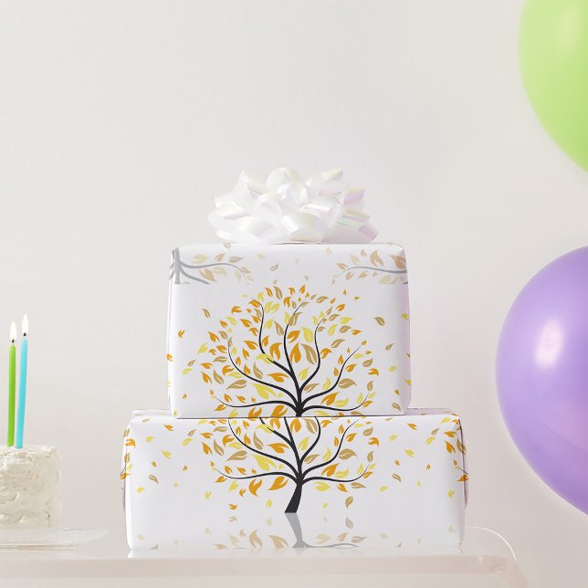 Papel De Regalo Hojas que caen de un árbol (Subido por el creador)