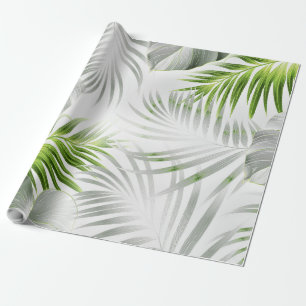 Papel De Regalo Hojas tropicales 1