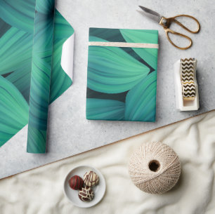 Papel De Regalo Hojas tropicales 11