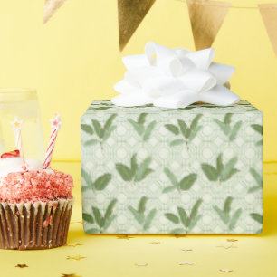 Papel De Regalo Hojas tropicales de palmera