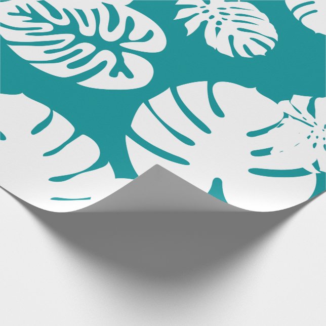 Papel De Regalo Hojas tropicales multicolores 3 (Esquina)