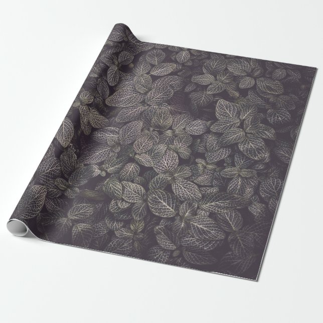 PAPEL DE REGALO HOJAS VERDES (Desenrollado)