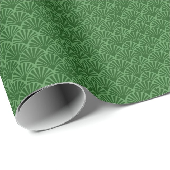 Papel De Regalo Hojas verdes (Esquina del rollo)