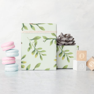 Papel De Regalo Hojas Verdes de Follaje