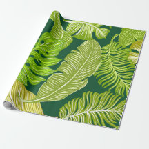 hojas verdes tropicales