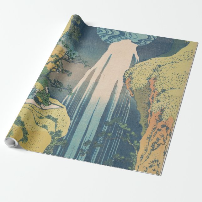 Papel De Regalo Hokusai Amida cae cascada (Desenrollado)