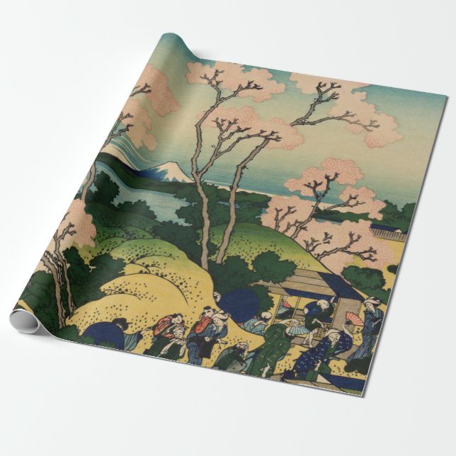 Papel De Regalo Hokusai Katsushika - Goten-Yama-Hill, Shinagawa (Desenrollado)