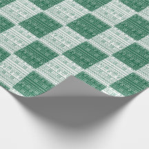 Hol Moderno Verde y Blanco Inspirado en Mudcloth A