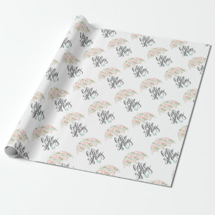 Papel De Regalo Hola, paraguas de primavera