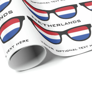 Papel De Regalo Holanda Sombras personalizado texto y ajuste de re