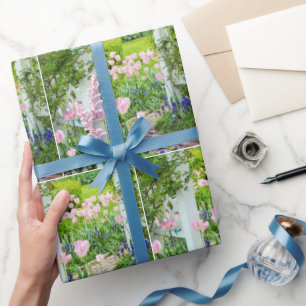 Papel De Regalo Holandés Tulip Garden Trellis
