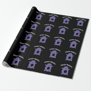 Papel De Regalo Holey Moley Funny Mole Pun Dark BG