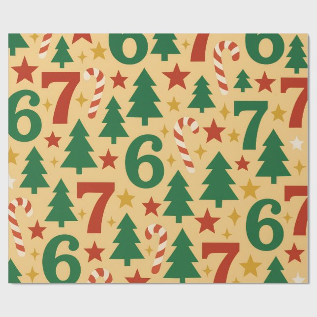Papel De Regalo Holiday Wrapping Paper (Superficie plana)