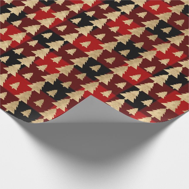 Papel De Regalo Holidays Chrismastres Buffalo Plaid Lumberjack1 (Esquina)