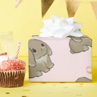 Papel De Regalo Holland lop with heart