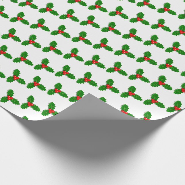 Papel De Regalo Holly (Esquina)