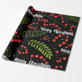 Papel De Regalo Holly Berries