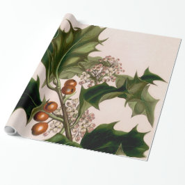 Papel De Regalo holly berries, navidades