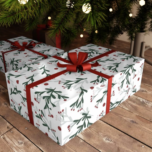 Papel De Regalo Holly Berries Navidades Doodle Wrapee Paper (Subido por el creador)