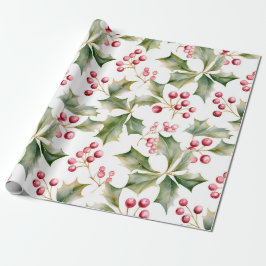 Papel De Regalo ¡Holly Berry Wrapping Paper!