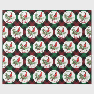 Papel De Regalo Holly Jolly Saludos a los Navidades