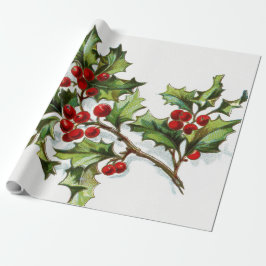 Papel De Regalo HollyBerries20150802