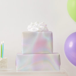 Papel De Regalo Holografía rosada opal irlandesa de Pearl