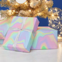 Papel De Regalo Holográfico Pastel