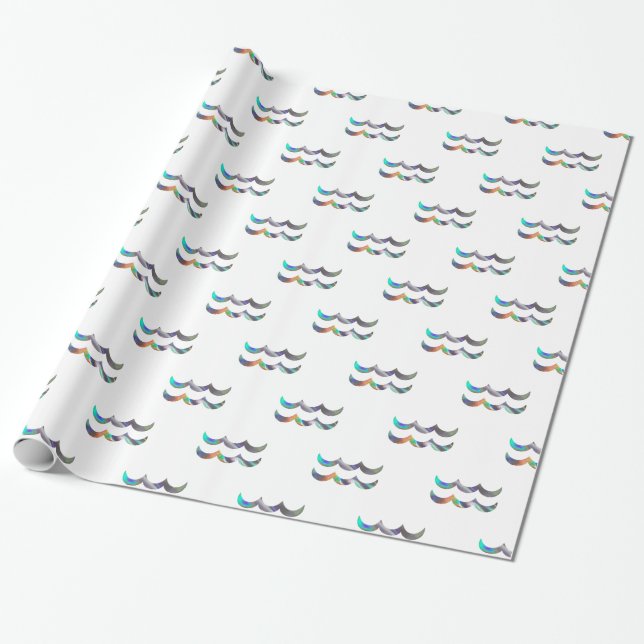 Papel De Regalo holograma Aquarius (Desenrollado)
