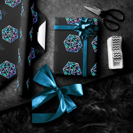 Papel De Regalo Holograma D20 Crit AF | PnP Tabletop Gamer Dice