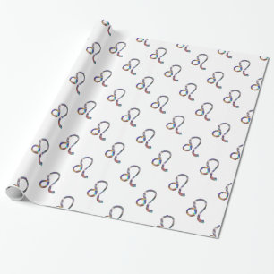 Papel De Regalo holograma Leo