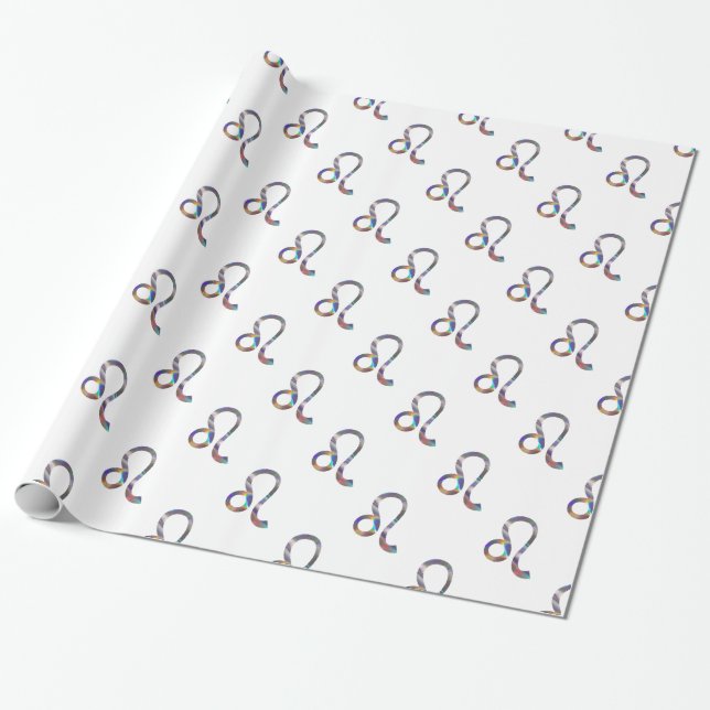 Papel De Regalo holograma Leo (Desenrollado)