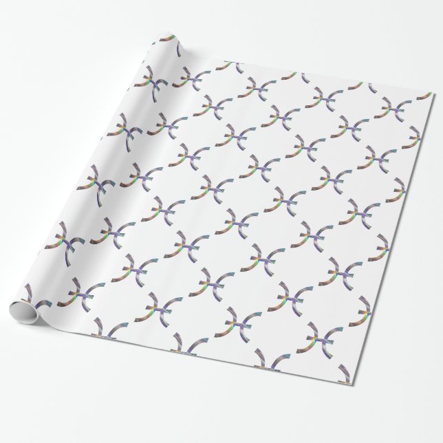 Papel De Regalo holograma Pisses (Desenrollado)